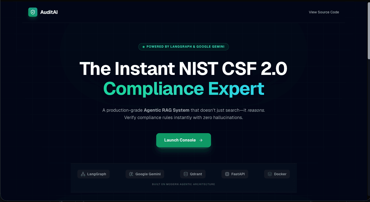 AuditAI: Agentic RAG Compliance Engine